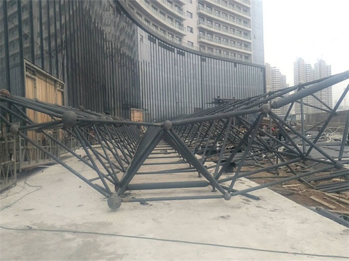 林芝烟台万豪酒店雨棚网架